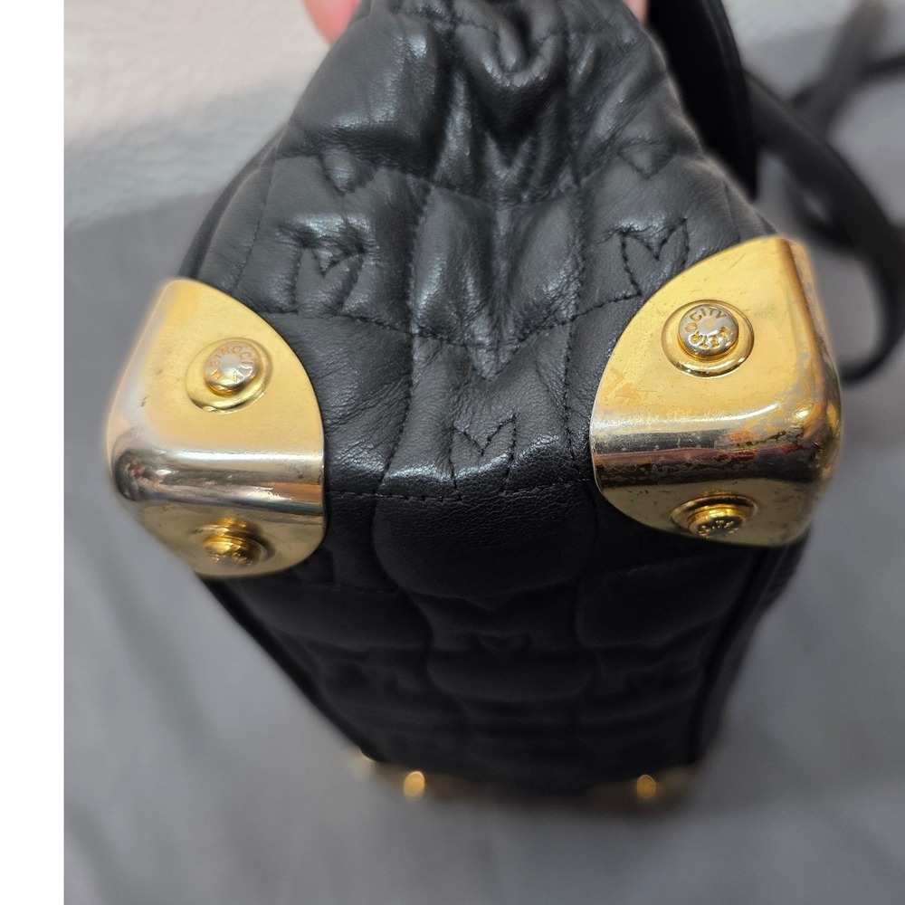 Metrocity Crossbody Bag Women Mini Black Good Quilted Leather Gold Hardware - Picture 6 of 8